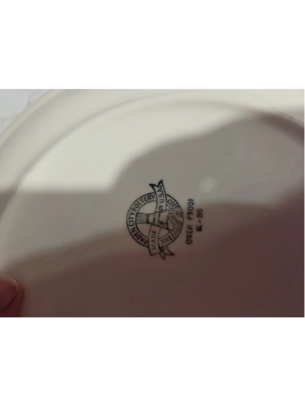 Paden City Pottery Floral Dinner Plate One Size Beige Blue